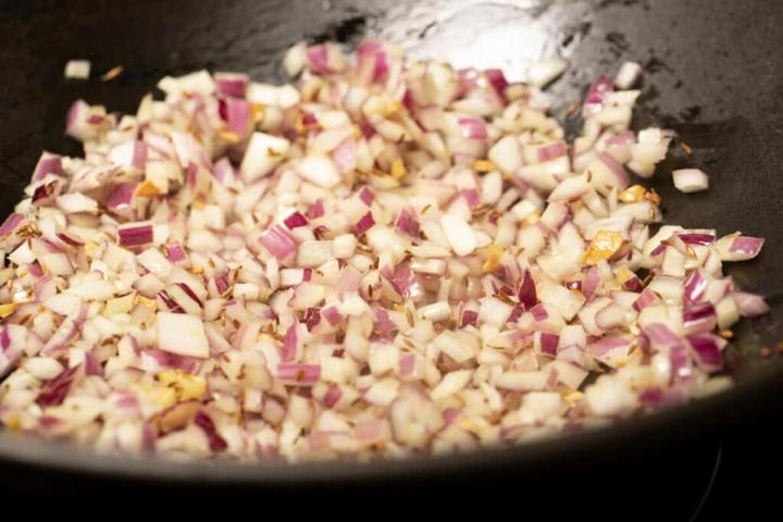 Add the chopped onions